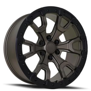 17″ FACTORY REPRODUCTIONS WHEELS FR99 FORD RAPTOR SATIN BRONZE W/SATIN BLACK RING FINISH RIMS