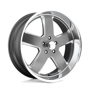 22″ U.S. MAGS WHEELS HUSTLER U118 MATTE GUNMETAL FINISH RIMS