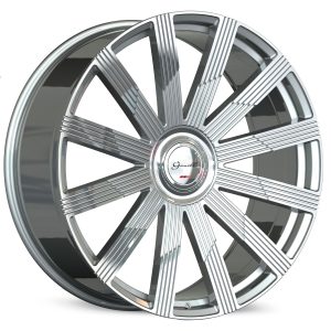26″ GIANELLE WHEELS BEIRUT GLOSS SILVER MACHINED FINISH FLOW FORMED RIMS