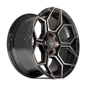 18″ 4PLAY WHEELS 4PS26 BRUSHED BLACK RIMS