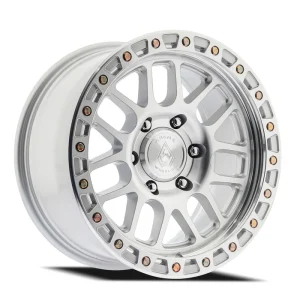 18″ ARENA WHEELS CO A119 BOOST GLOSS SILVER MACHINED OFF-ROAD RIMS