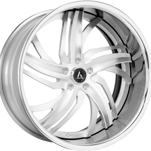 19″ ARTIS FORGED WHEELS KRYPTONITE BRUSHED SILVER FACE CHROME LIP FINISH