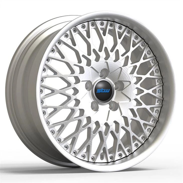 Custom Brush Clear Finish 5x130 2-PC Forged Aluminum Alloy Rims for Porsche 991 18 19 20 21 22"