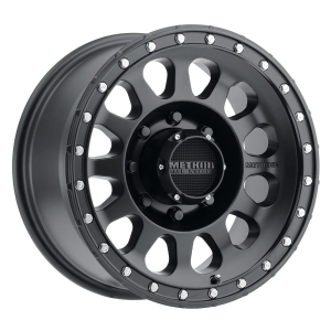 20″ METHOD WHEELS MR315 MATTE BLACK FINISH RIMS
