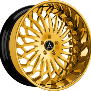 24″ ARTIS FORGED SPARTACUS GOLD FINISH RIMS