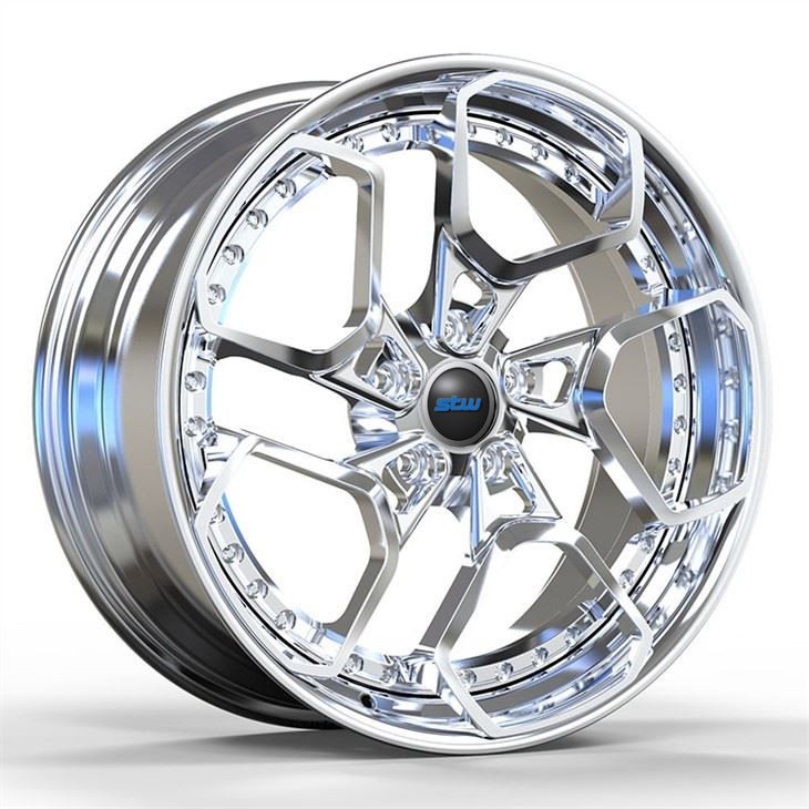 BWM M5 F90 5x112 Custom Polish 2-PC Forged Aluminum Alloy Rims Staggered 19 And 20 Inches