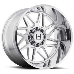 22″ HOSTILE WHEELS H108 SPROKET CHROME FINISH RIMS