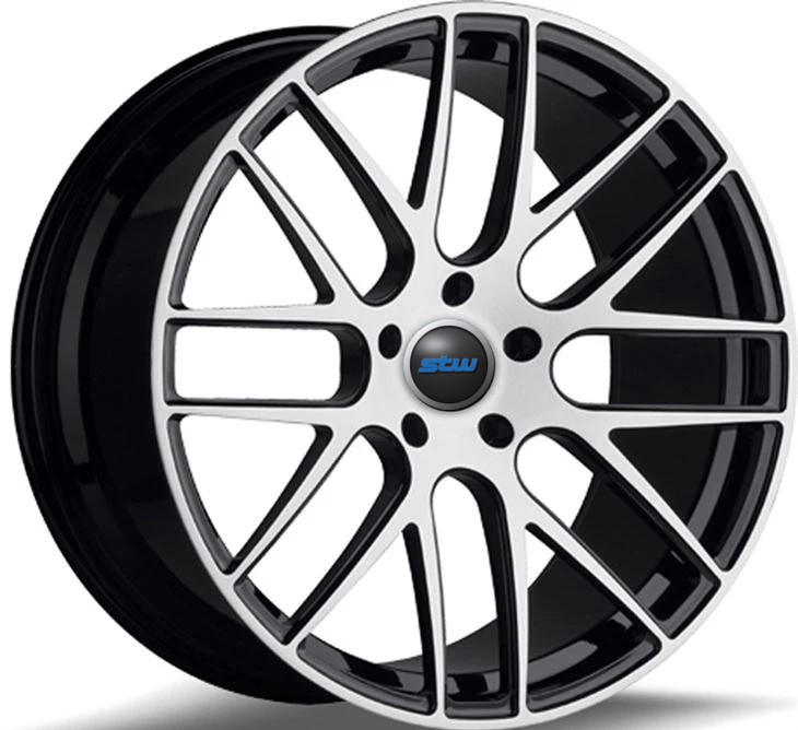 Machined Face Rims Alloy Monoblock Forged Wheels For Mustang