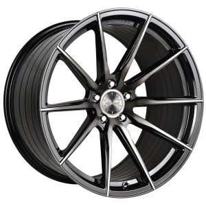 21″ VERTINI WHEELS RFS1.1 GLOSS BLACK TINTED FACE FLOW FORMED FINISH RIMS