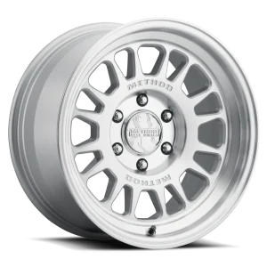 17″ METHOD WHEELS MR318 MACHINED WITH CLEAR COAT RIMS