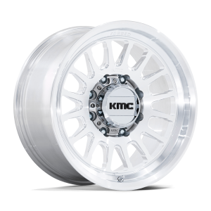 17″ KMC WHEELS KM447 IMPACT FORGED MONOBLOCK RAW MACHINED FINISH RIMS