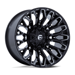 20″ FUEL WHEELS FC865 STRIKE GLOSS BLACK MILLED OFF-ROAD RIMS