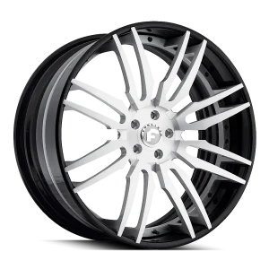 22″ FORGIATO WHEELS SEDICI-ECL WHITE FACE WITH BLACK LIP FORGED FINISH RIMS