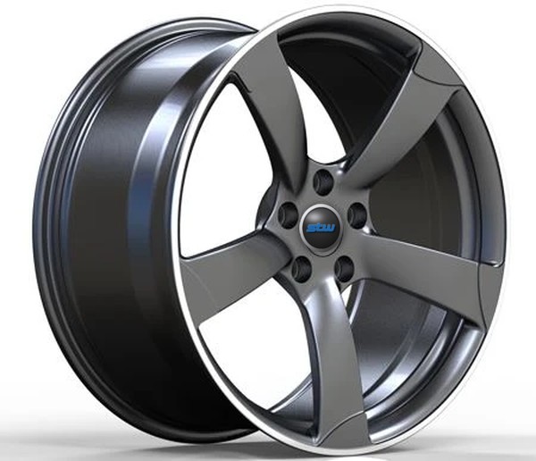 Gun Metal Machined Face Forged Monoblock Rims For Audi S3 20inch Staggered Custom Wheels
