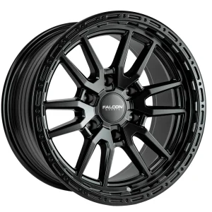 17″ FALCON OFF-ROAD WHEELS TC4 ARES MATTE BLACK FINISH RIMS