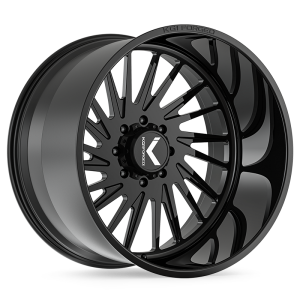 22″ KG1 FORGED WHEELS JAVELIN KF038 GLOSS BLACK FINISH RIMS