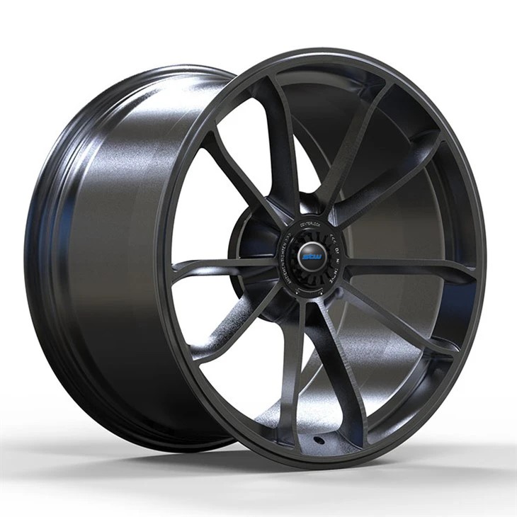 Matt Gun Metal Center Lock 1 Piece Forged Wheels Custom Sizes Of 20x8.5 And 20x11.5
