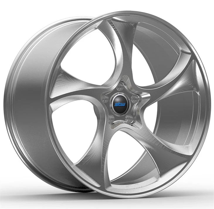2005 BMW M3 19x9 And 10 Custom 1-PC Forged Rims Clear Brushed.