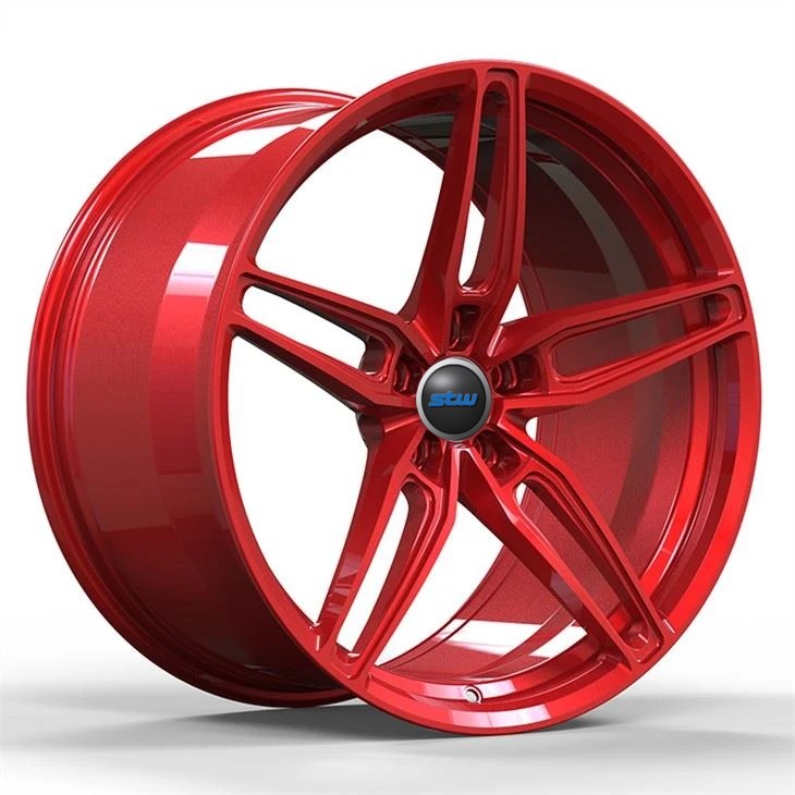 Matt Red Custom1-PC Forged Alloy Wheels For BMW Mercedes Benz SLK
