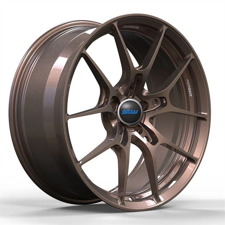 SSJK1036 Gloss Bronze Forged Monoblock 6061-T6 Aluminum Alloy Rims 20x9 20x12 5x112 30/35 Fit To Lamborghini Huracan