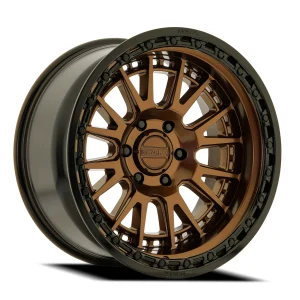 20″ METAL FX OFF-ROAD WHEELS SLAYER TRUCK SMOKED BRONZE CENTER WITH BLACK LIP FINISH RIMS