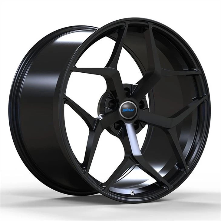 Custom 20 Inch Staggered Silver 1 Piece Forged Wheel Rim 5x120 5x114.3For Tesla Model S