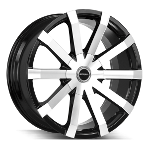 20″ STRADA WHEELS GABBIA GLOSS BLACK MACHINED RIMS