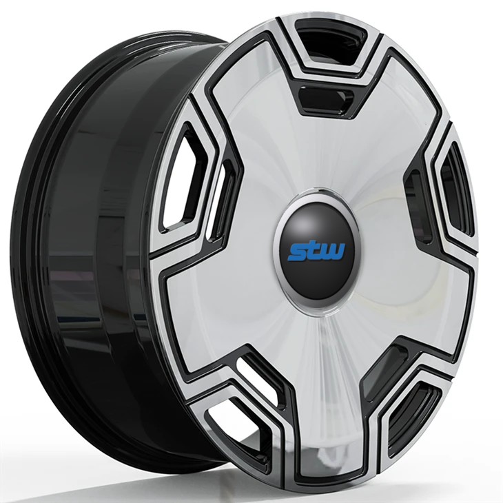 GLS 63 AMG 2024 23x10 And 23x11.5 Gloss Black With Machined Face 1 Piece Forged Wheels