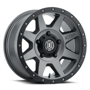 17″ ICON ALLOYS WHEELS REBOUND TITANIUM CROSSOVER RIMS