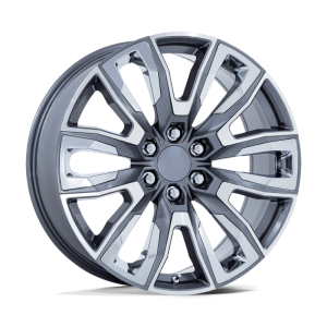 22″ PERFORMANCE REPLICAS WHEELS PR225 GLOSS GUNMETAL MACHINED CHROME ACCENTS