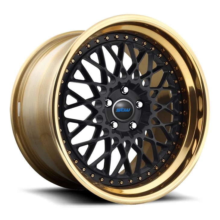 Gloss Black Customised 2-Piece Forged Alloy Rims 21 For Audi S4 / 22 Alloy Rims For BMW M5