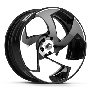 24″ FORGIATO WHEELS SR01-ECL BLACK MACHINED FORGED FINISH RIMS