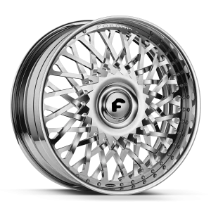 20″ FORGIATO WHEELS TESSUTTO CHROME XL FLOATING CAP FORGED FINISH RIMS