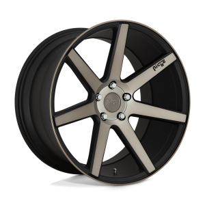 20″ NICHE WHEELS M150 VERONA BLACK MACHINED FACE WITH DARK TINT FINISH RIMS