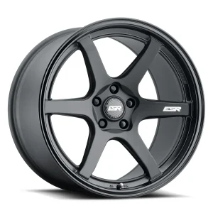 18″ ESR WHEELS AP6 MATTE BLACK FINISH RIMS