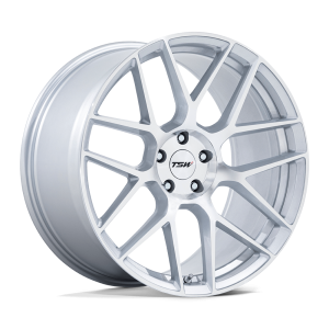 20″ TSW WHEELS TW002 LASARTHE GLOSS SILVER MACHINED FLOW FORMED RIMS