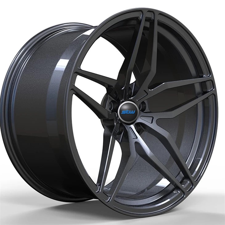 Audi R8 Custom Style 20x8.5 And 20x11 Gun Metal 1 Piece Forged Wheels