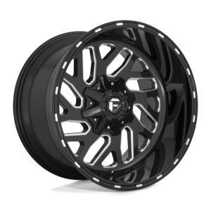 17″ FUEL WHEELS D581 TRITON BLACK MILLED CROSSOVER SUV RIMS