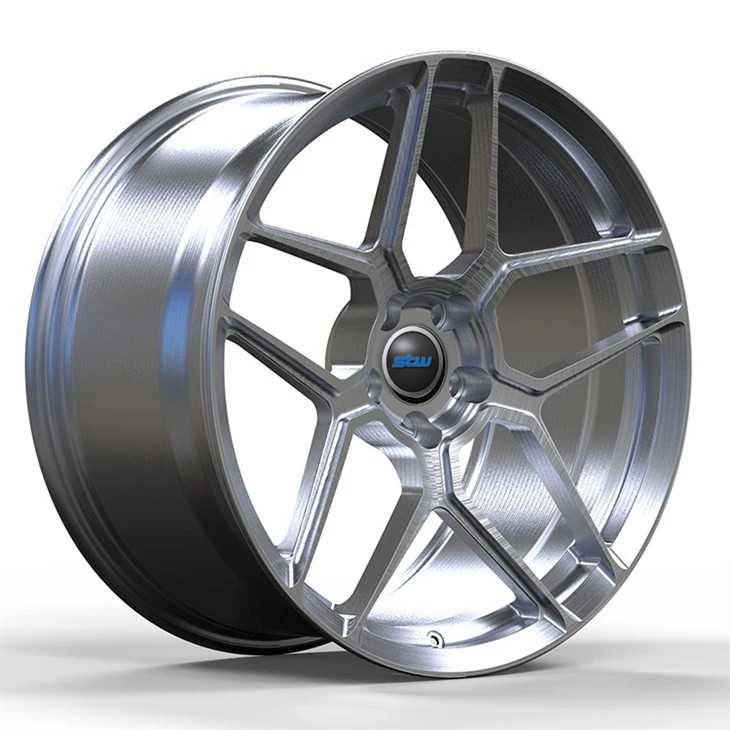 5x112 Blot Pattern 21x10 Clear Brushed Forged Wheels For Audi S8 2014