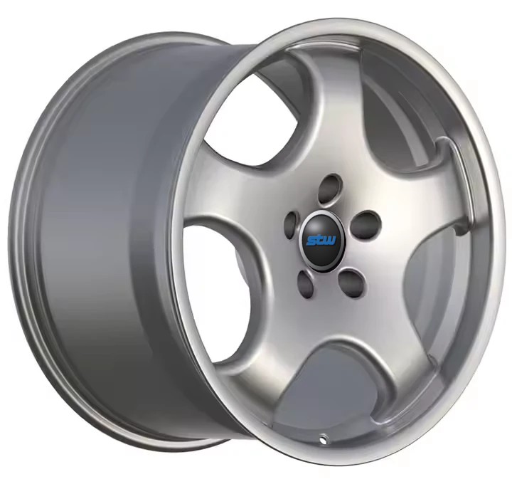Staggered Front 8.5Jx19 ET50 Rear 11.5Jx19 ET76 Wheels For For Porsche 991 Gloss Silver Forged 1-PC Rims