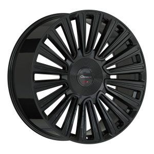 26″ GIOVANNA WHEELS TRENTO GLOSS BLACK FINISH FLOW FORMED RIMS 5/6 LUG