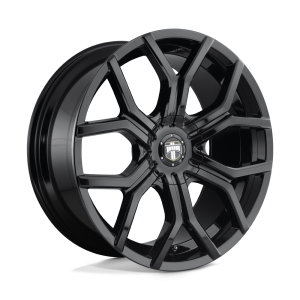 22″ DUB WHEELS S208 ROYALTY GLOSS BLACK FINISH RIMS