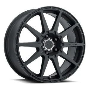 17″ METHOD WHEELS MR501 RALLY MATTE BLACK CROSSOVER SUV RIMS