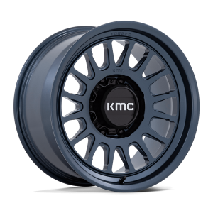 18″ KMC WHEELS KM452 IMPACT METALLIC BLUE FORGED MONOBLOCK FINISH RIMS