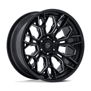 20″ FUEL WHEELS FC409 HIVE GLOSS BLACK MILLED OFF-ROAD FUSION FORGED RIMS