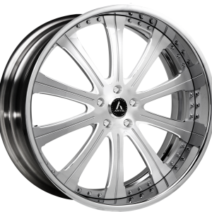 20″ ARTIS FORGED WHEELS OAK CLIFF BRUSHED SILVER FACE CHROME LIP FINISH