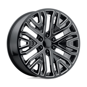 22″ PERFORMANCE REPLICAS WHEELS PR197 GLOSS BLACK MILLED RIMS