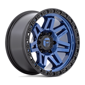 17″ FUEL WHEELS D813 SYNDICATE DARK BLUE WITH BLACK RING OFF-ROAD RIMS