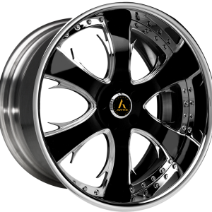 22″ ARTIS FORGED WHEELS CRUCES BLACK CHROME FINISH RIMS