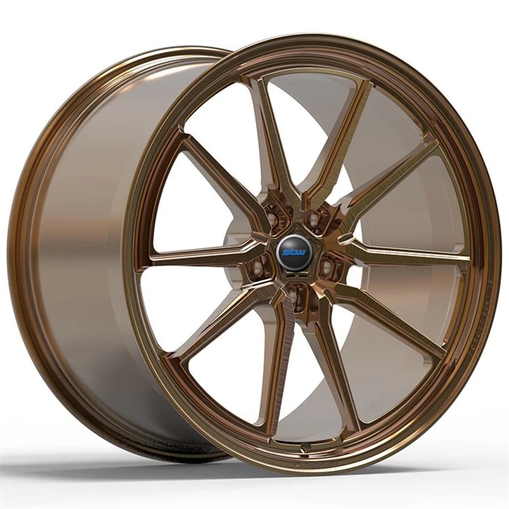 5x110 19" Custom 1 PC Wheels Brushed Gloss Bronze For Alfa Romeo Giulia